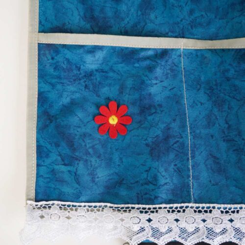 BlueRed Premium Double Door Refrigerator Top Cover with Side Pockets | Blue Color - Image 10