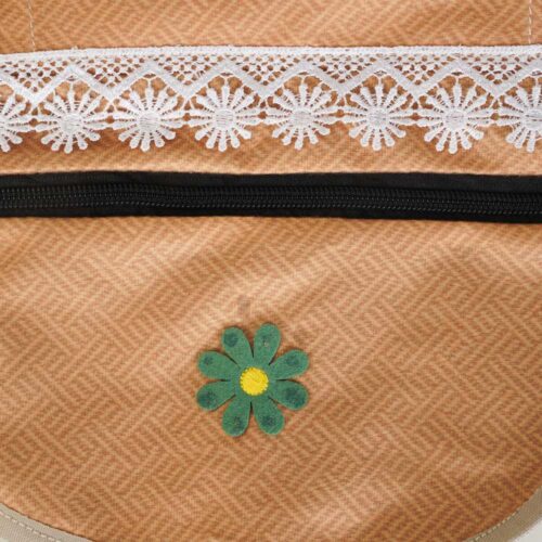 BlueRed Premium Double Door Refrigerator Top Cover with Side Pockets | Brown Color - Image 10