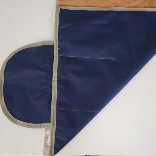 BlueRed Premium Double Door Refrigerator Top Cover with Side Pockets | Brown Color - Image 9